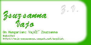 zsuzsanna vajo business card